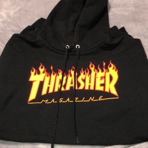Black Flame Thrasher Hoodie